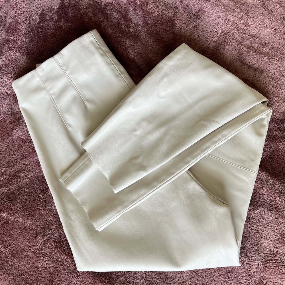 Zara Leather High Waisted Leggings